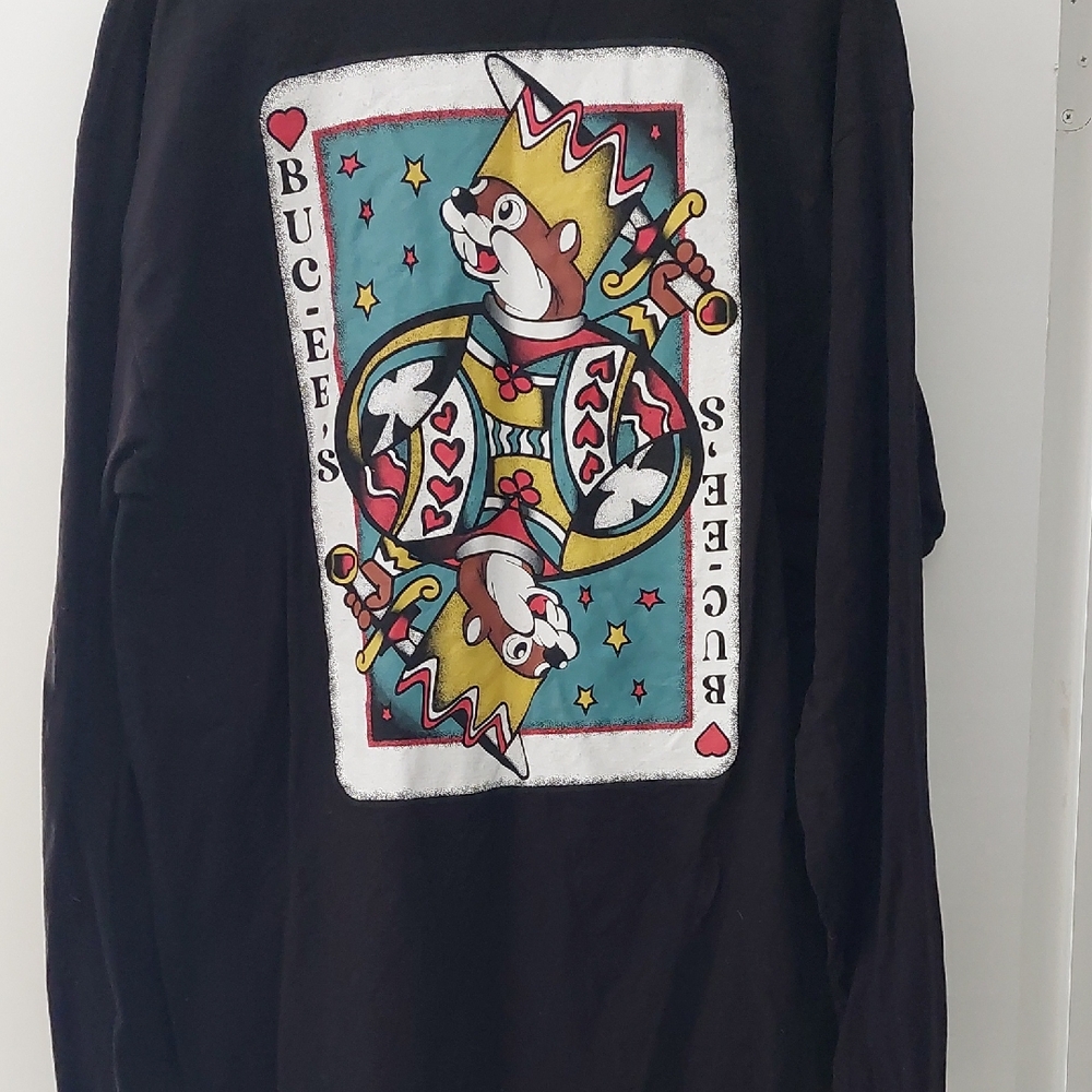 Black Buc-ee's Graphic Long Sleeve T-Shirt Mens XL